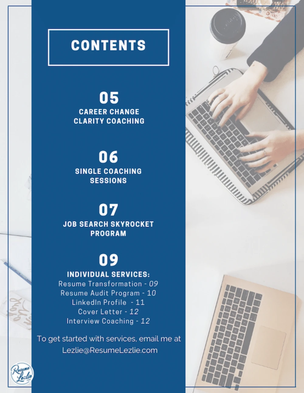 Client message praising Resume Lezlie